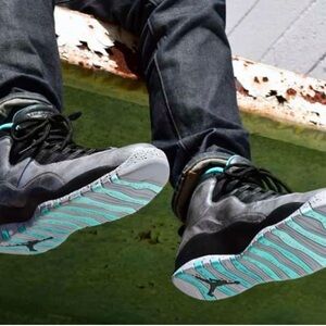 Nike Air Jordan 10 Retro Lady Liberty Size 10.5 705178-045 OG Steel Grey CLEAN